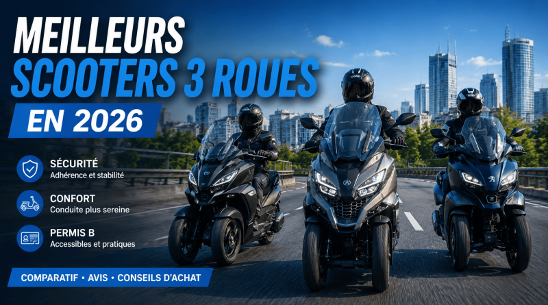 Les meilleurs scooters 3 roues